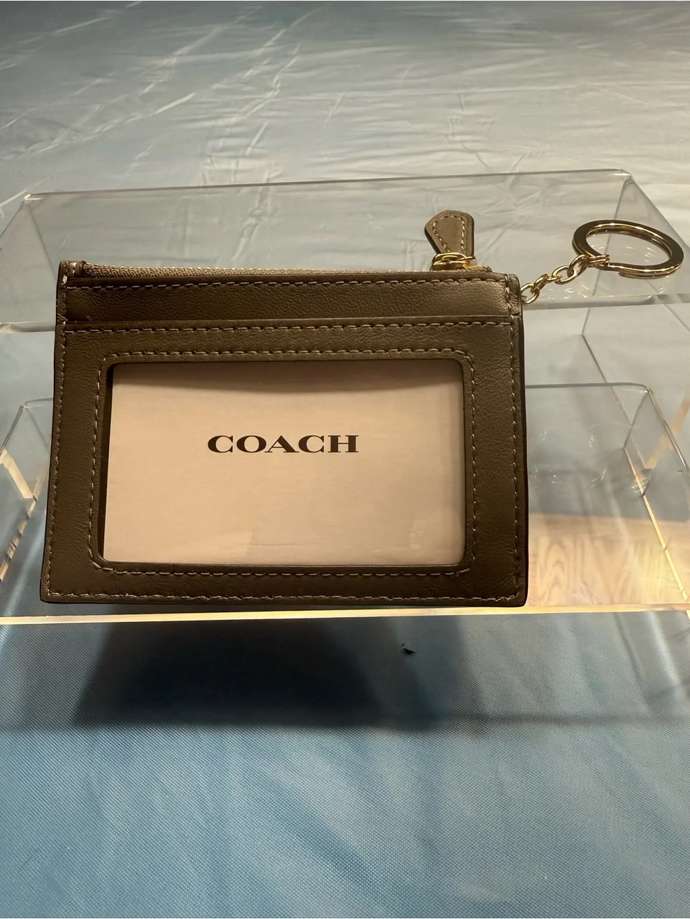 Coach compact leather
